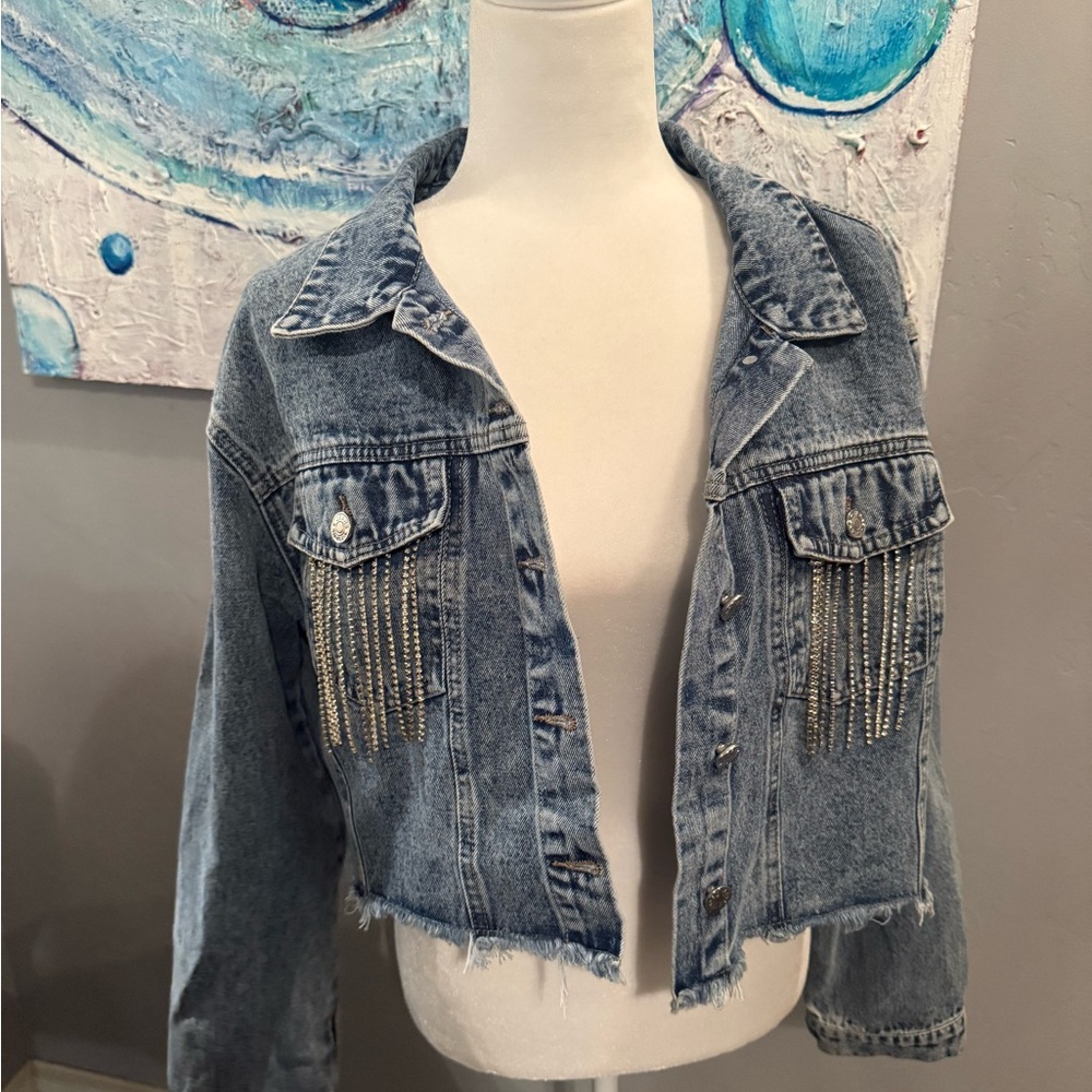SHEIN Blue Denim Jacket